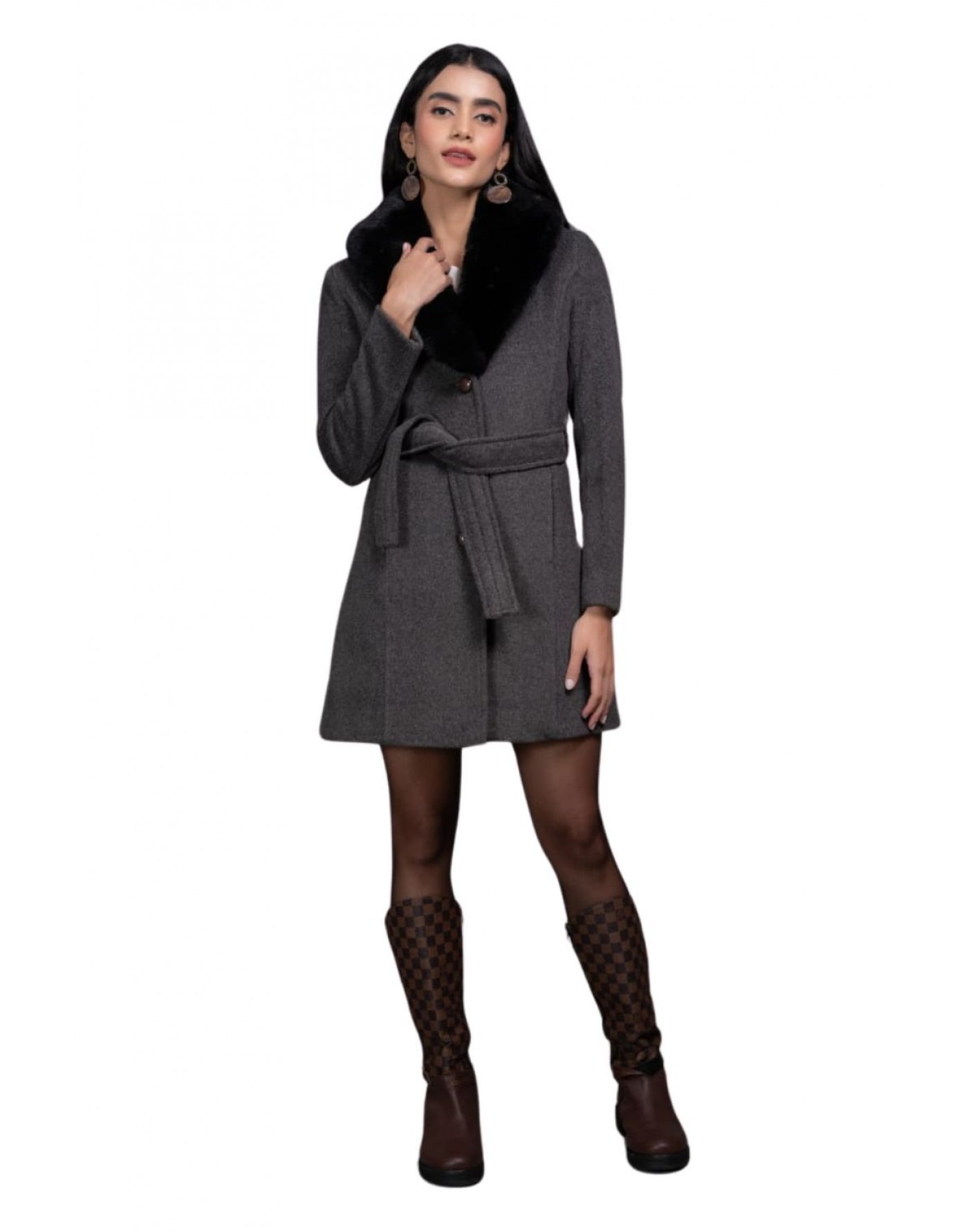 Shop Women Coat Ash at Woollen Wear
